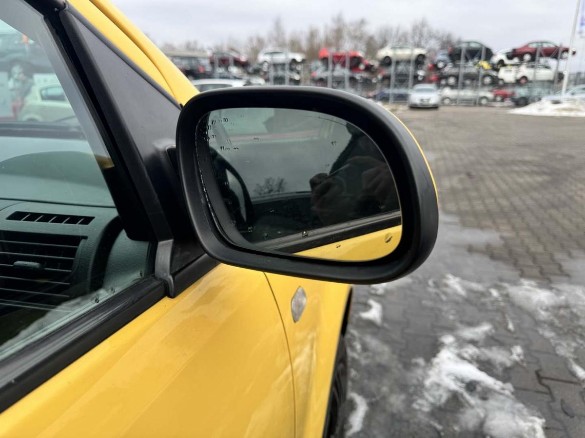 VW Fox original Au&szlig;enspiegel rechts elektrisch verstellbar LY1C Sonnengelb Bj.2007